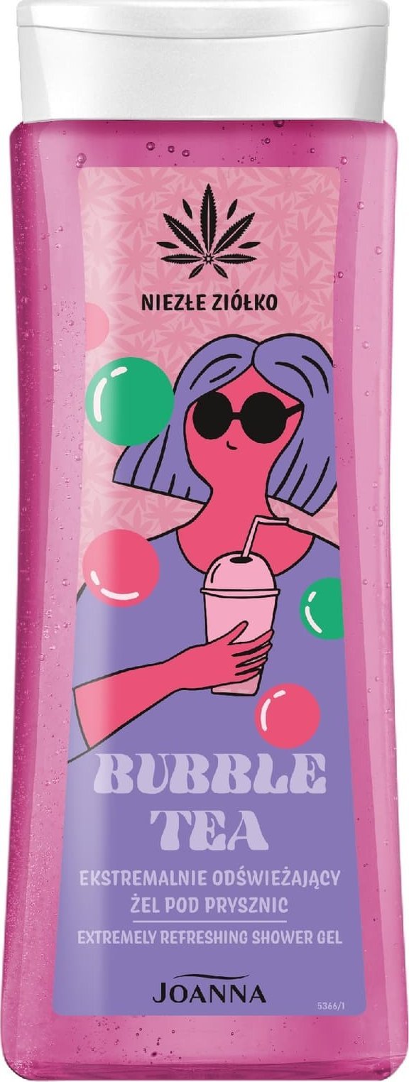 Joanna Niezłe Ziółko Żel pod prysznic Bubble Tea ekstremalnie odświeżający 300 ml