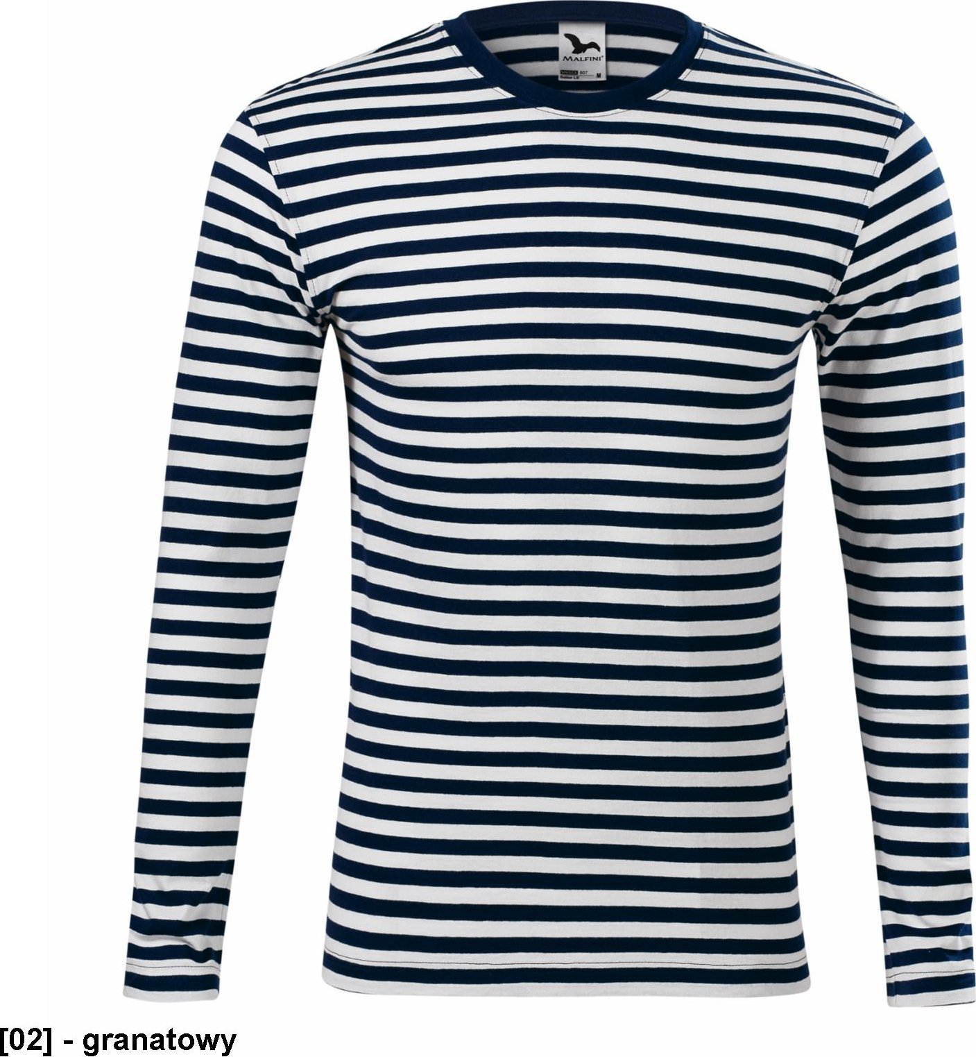 MALFINI Sailor LS 807 - ADLER - Koszulka unisex, 150 g/m, 100% bawełna, 1 kolor - rozmiar - granatowy 2XL