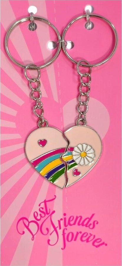 Brelok Best friends Tęcza