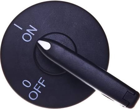 Spamel Pokrętło drzwiowe czarne z blokadą (PR30W01)