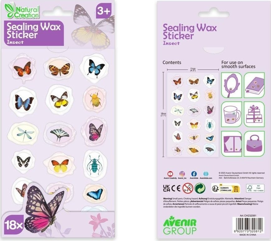 Naklejki woskowe - Insekty