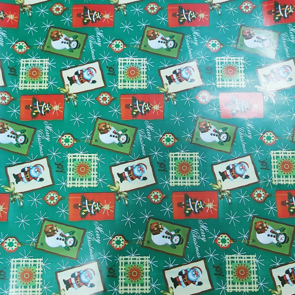 Fastima Papier świąteczny zielony 57cmx20m 20m152