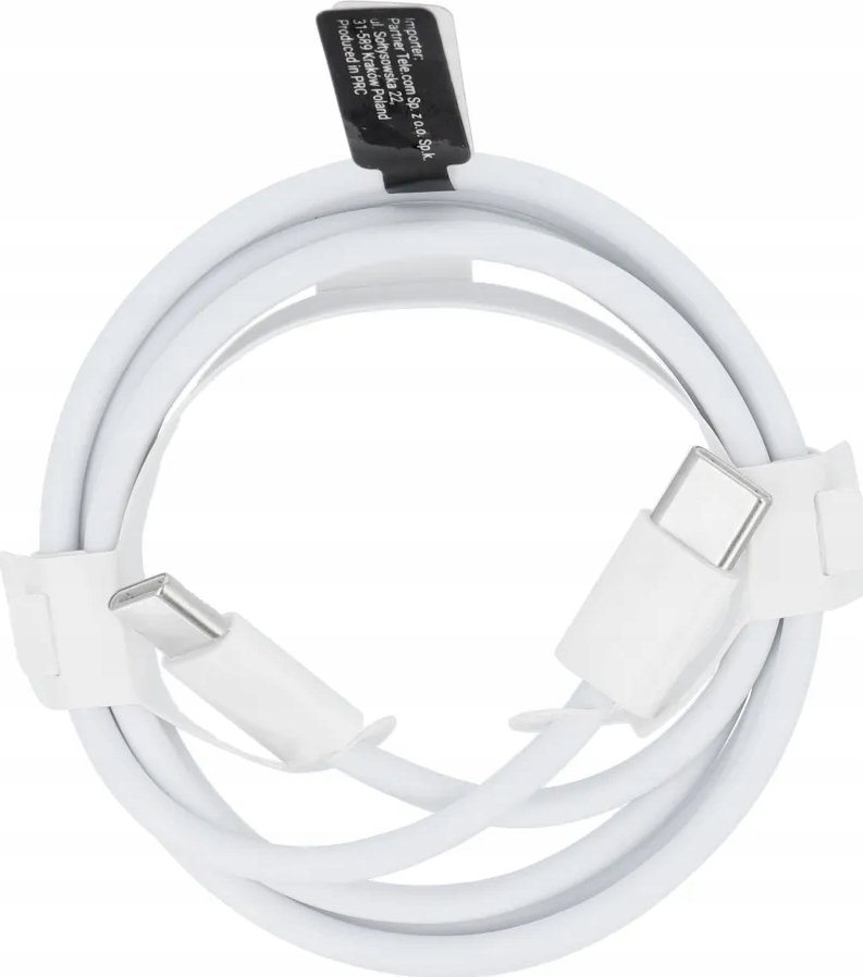 Kabel USB OEM USB-C - USB-C 1 m Biały