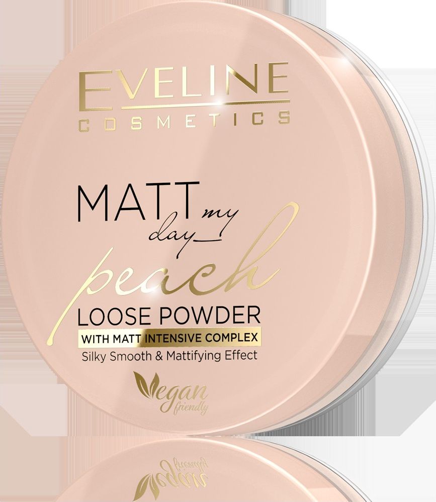 Eveline Matt My Day Vegan puder sypki do twarzy Peach 6g