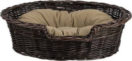 WickerPL POPPY WIKLINOWE OWALNE LEGOWISKO DLA ZWIERZĄT KOSZ DLA PSA 85x66 H21 / rozmiar wewnętrzny 68x51 H19 cm