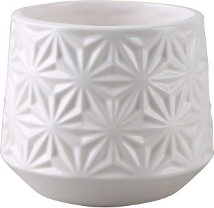 Tajemniczy ogród Osłonka ceramiczna Flower BIAŁA uniwersalny