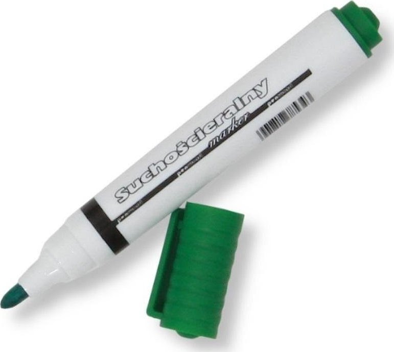 Marker suchościeralny zielony (12szt)