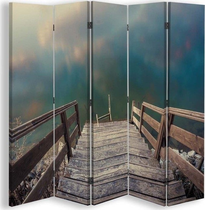 Feeby Parawan dwustronny, Schody nad jezioro - 180x170