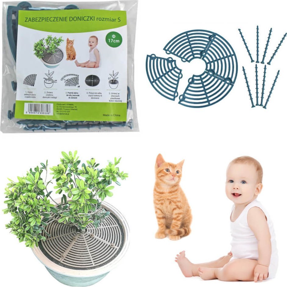 Stamal Osłona zabezpieczenie doniczki regulowana 8,5-17cm