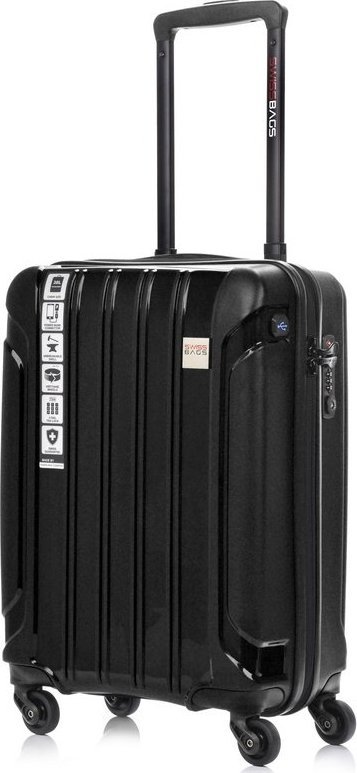 SwissBags Walizka kabinowa Tourist 55cm czarna