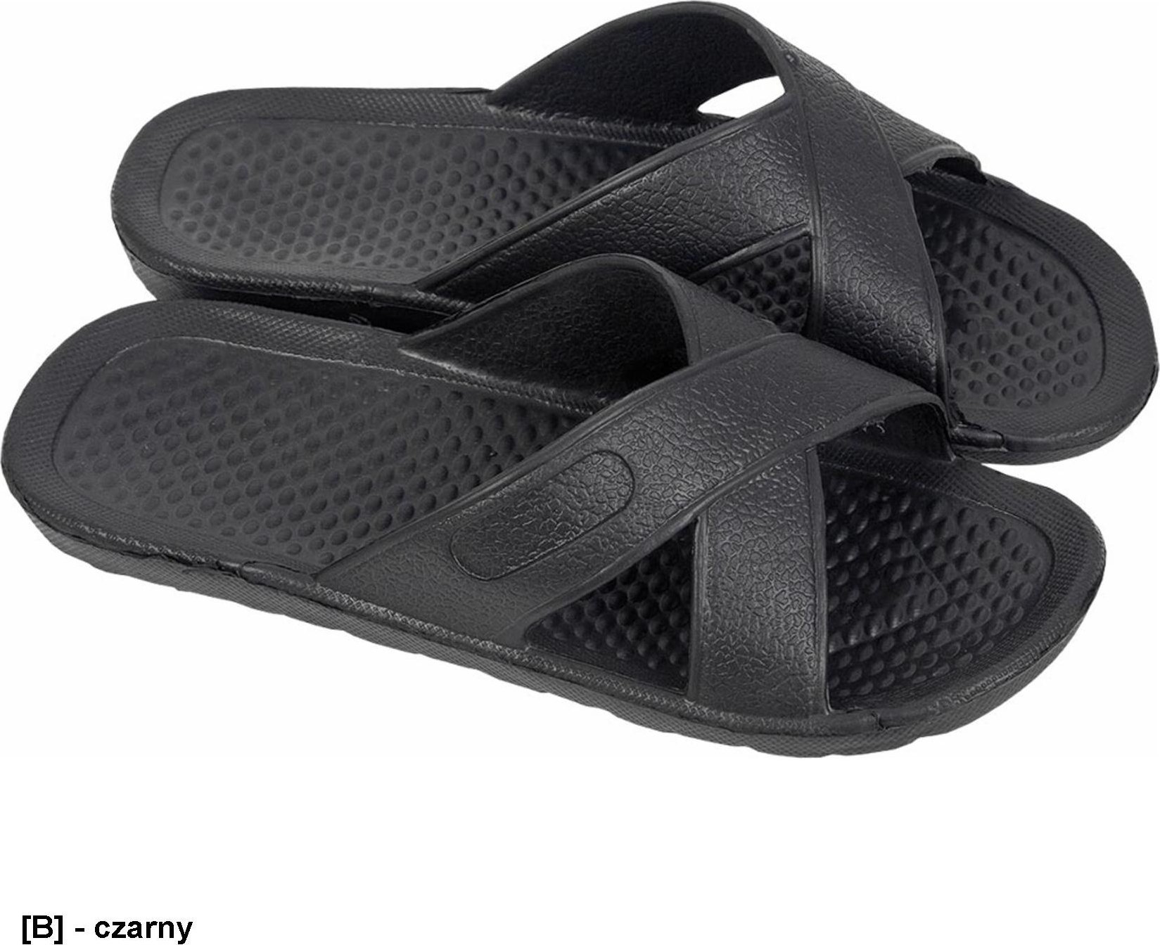 Grensho BKLSPORT - Klapki kąpielowe pianka EVA - czarny 40