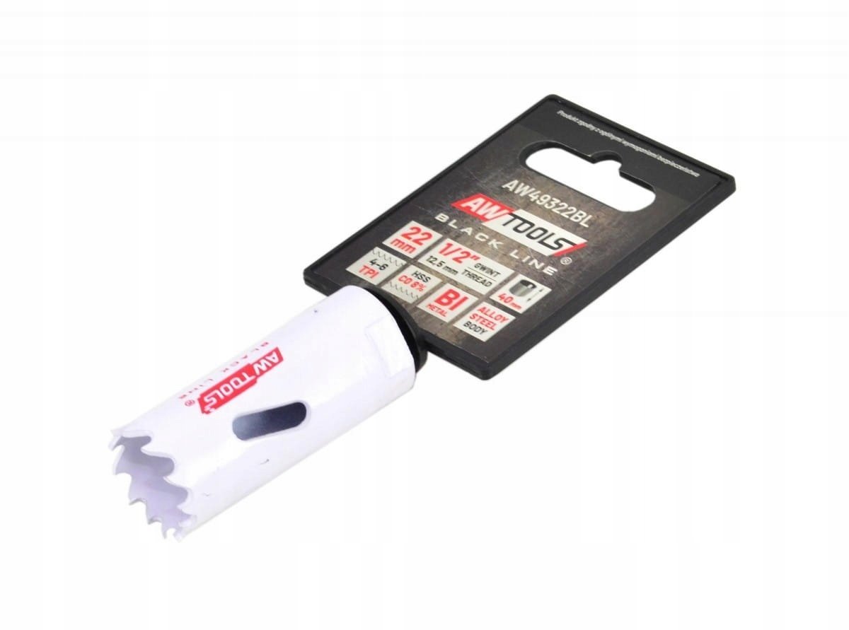 AWTOOLS OTWORNICA BIMETALOWA HSS-Co 8% 30mm BLACK LINE