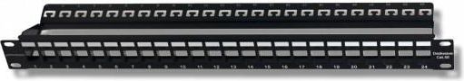 Intellinet Network Solutions Patch panel 24 porty na moduły Keystone, 1U, czarny (720328)