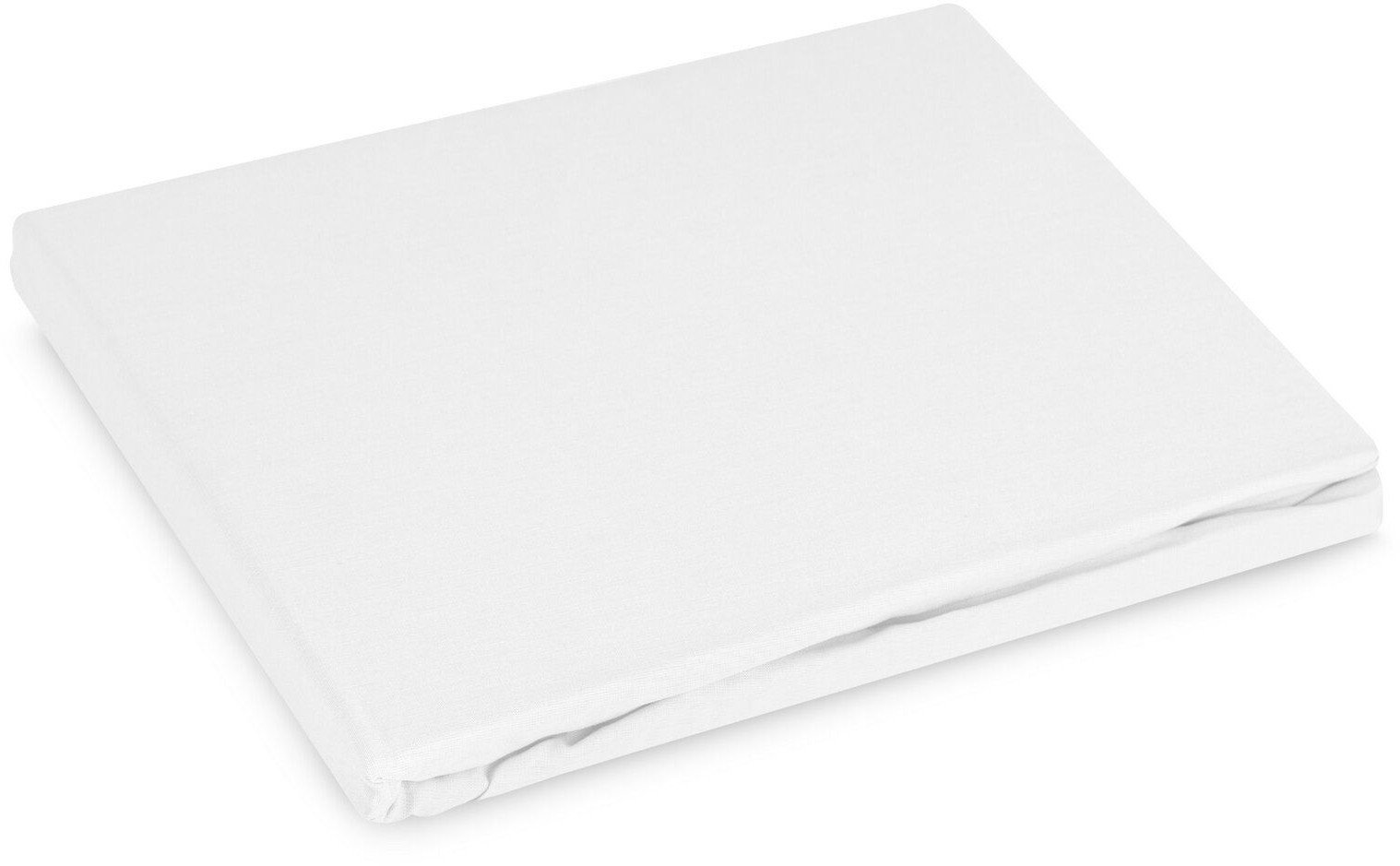 Prześcieradło z gumką Basic 180x200 +30 cm bawełna białe