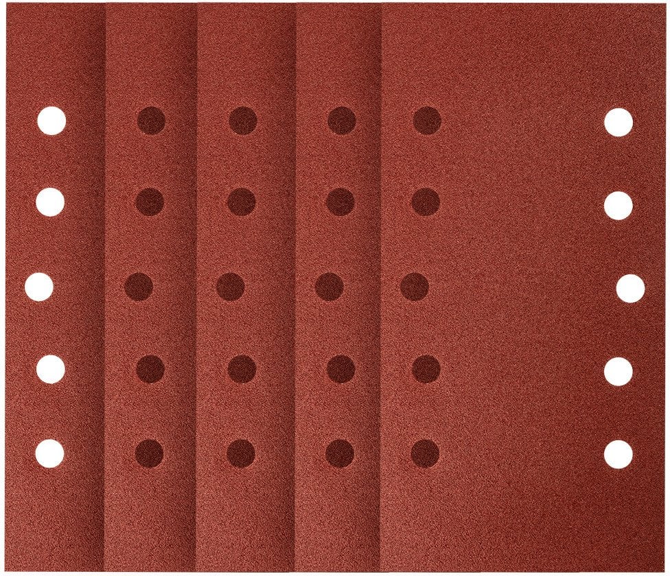 Papier ścierny na rzep 115 x 230 mm, P120, 5 szt., z otworami