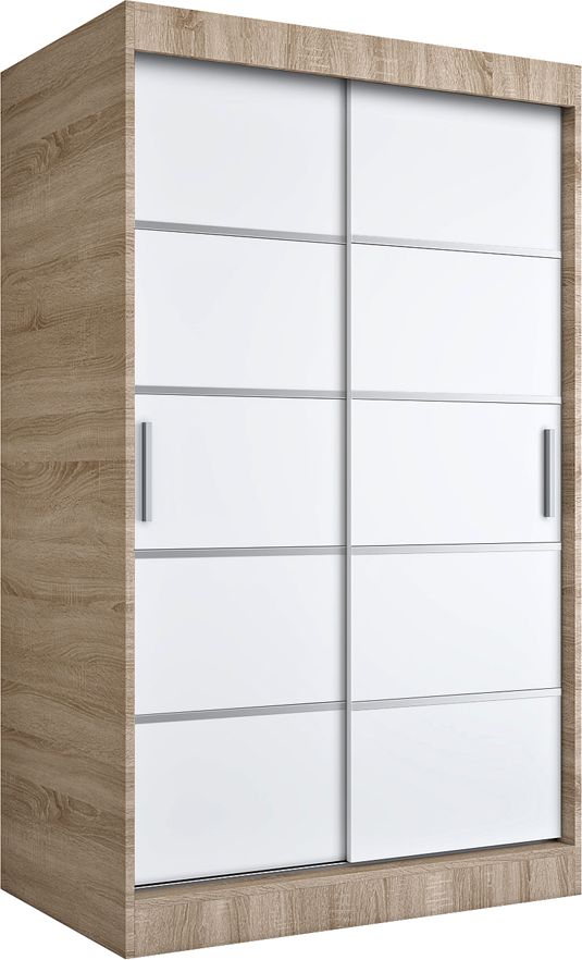 Elior Szafa przesuwna 120 dąb sonoma + biały - Livia 3X