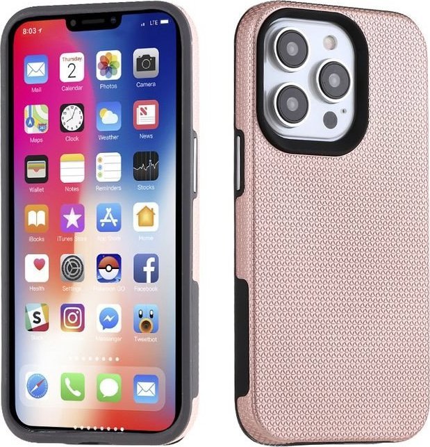 Braders Etui Pancerne Eleganckie do iPhone 14 Pudrowy Róż