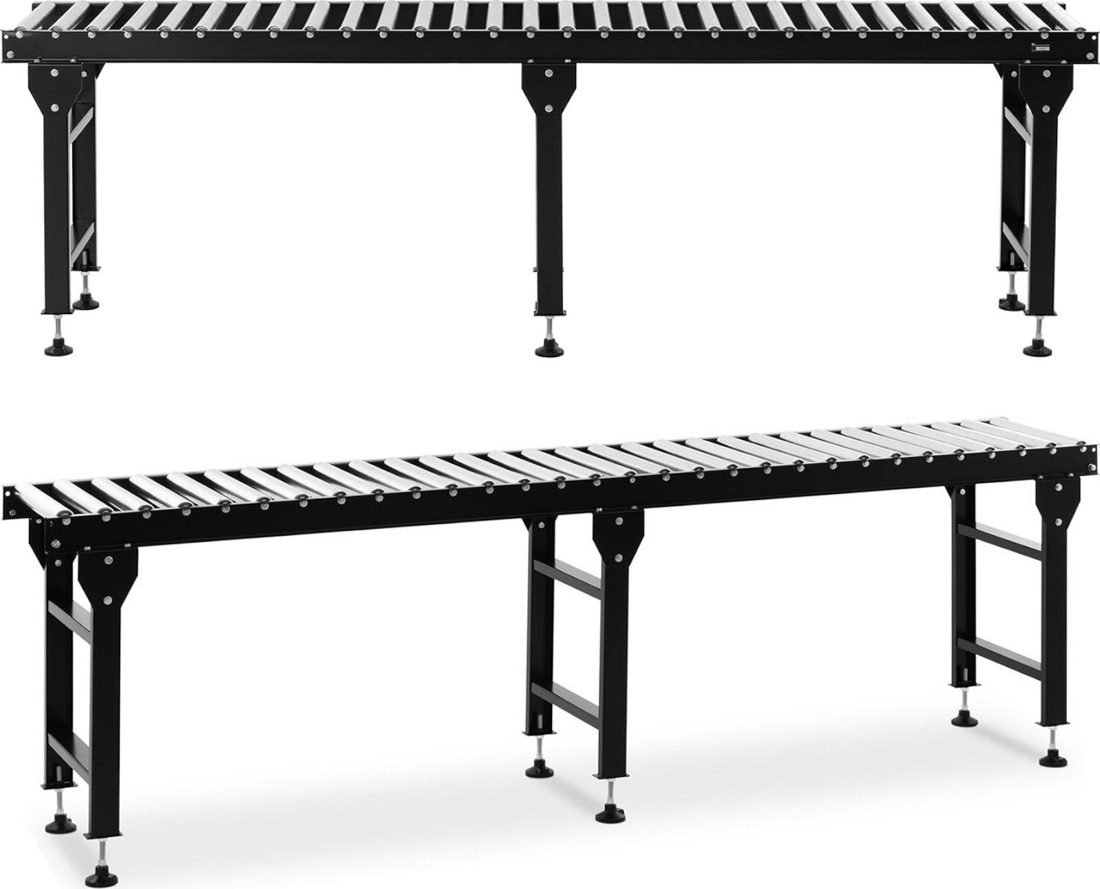 MSW Podajnik stół rolkowy transportowy 30 rolek do 400 kg 300 x 51 x 96 cm Podajnik stół rolkowy transportowy 30 rolek do 400 kg 300 x 51 x 96 cm