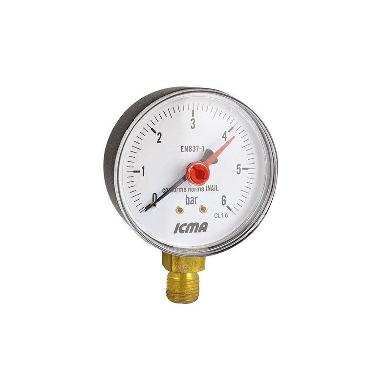 MANOMETER 63MM. 1/4. 6 BAR