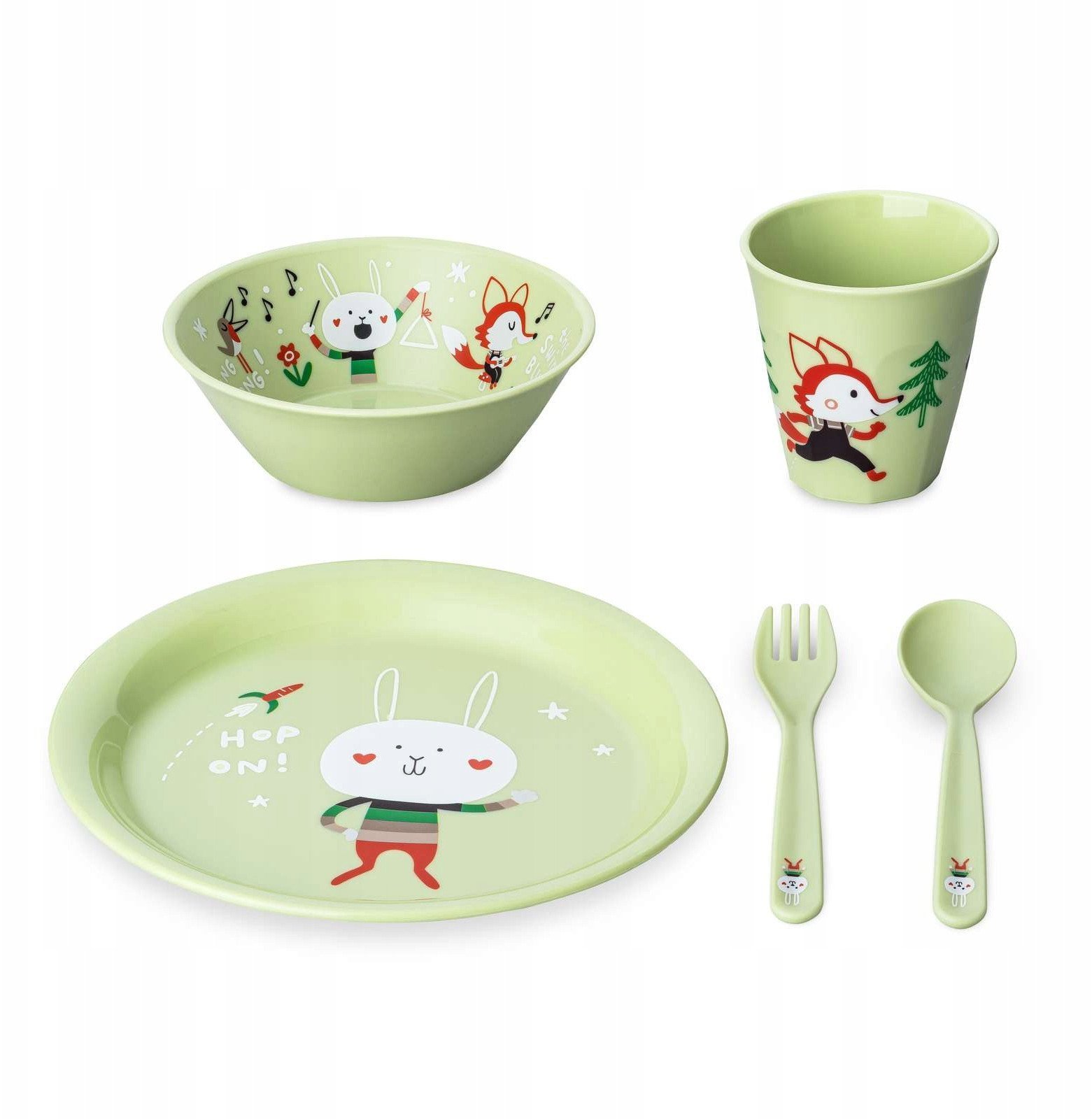 Zestaw naczyń dla dzieci HOP ON AT HOME, 4 elementy, KOZIOL