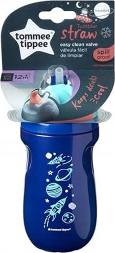 Tommee Tippee Bidon ze słomką Boy 260 ml 12 m+ 470232 Tommee Tippee
