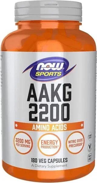 Now Foods - AAKG 2200, 180 kapsułek