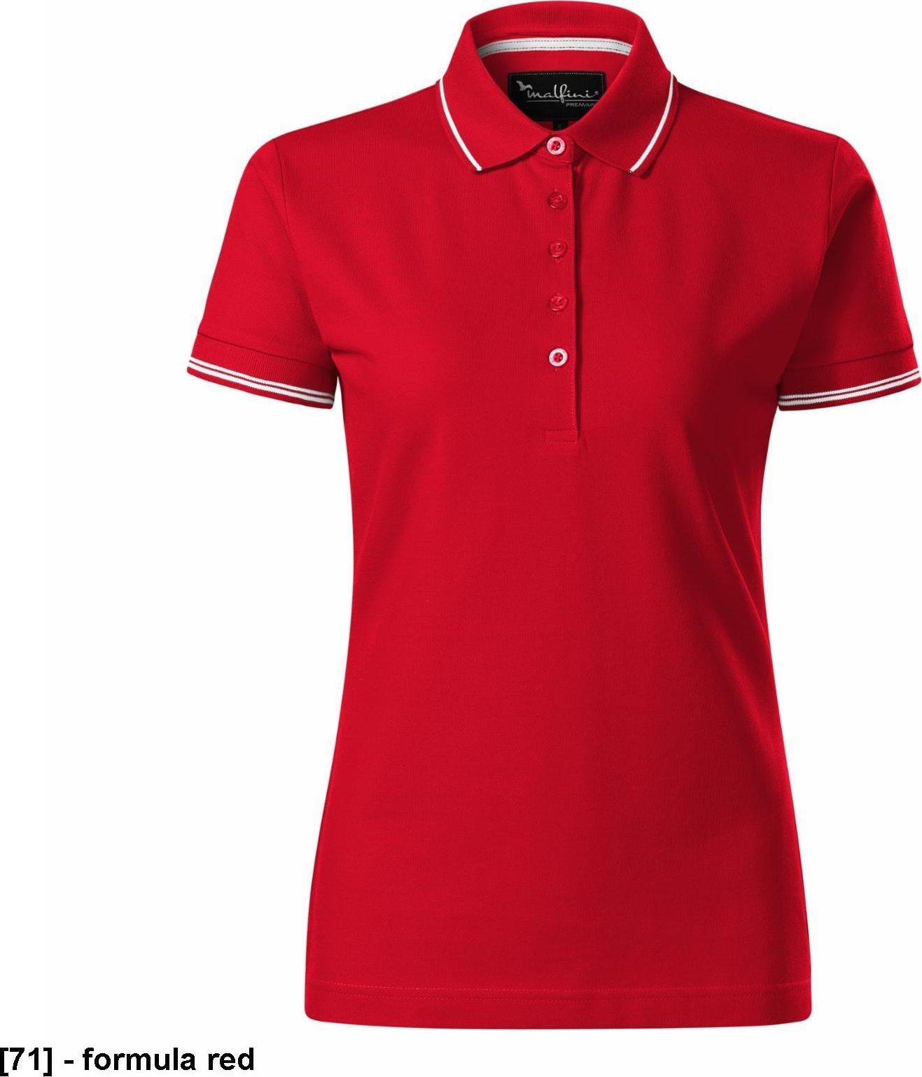 MALFINI Perfection plain 253 - ADLER - Koszulka polo damska, 200 g/m, - formula red 2XL