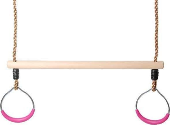 Małpiszon obręcze z trapezem okrągłe różowy