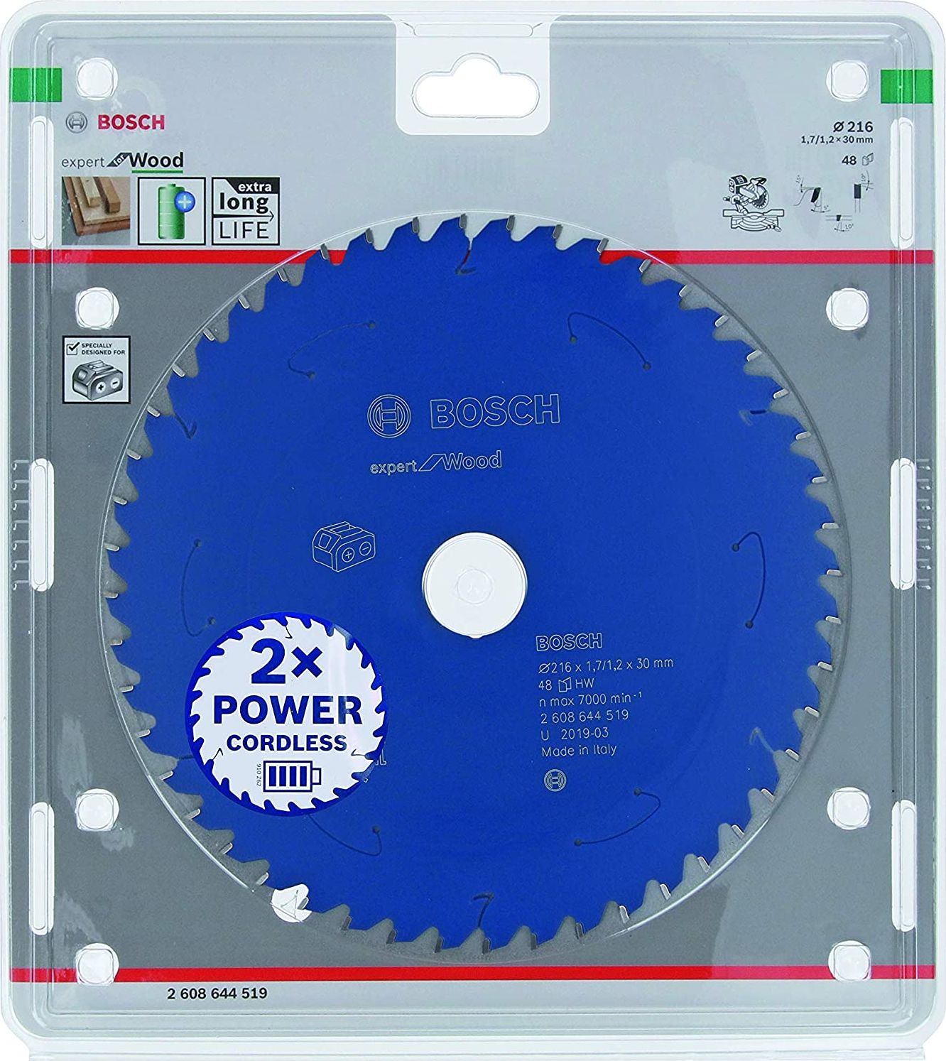 Bosch Bosch circular saw blade EfW 216x30x1.7 / 1.2x48T - 2608644519