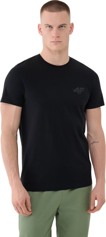 Koszulka męska 4F M1974 czarna 4FWSS25TTSHM1974 20S S