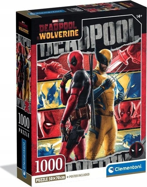 Clementoni Puzzle Compact Deadpool & Wolverine 1000 elementów (37050)