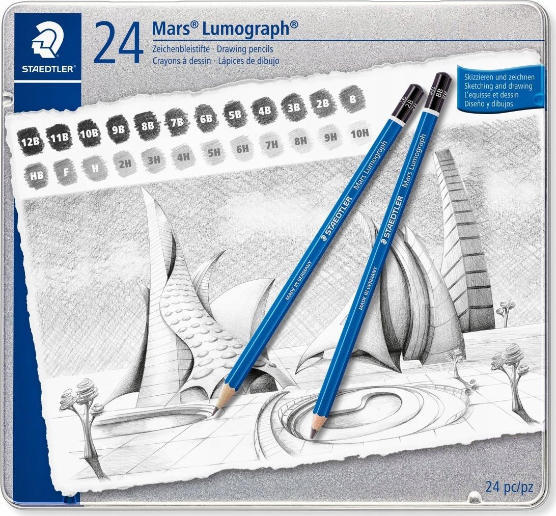 Staedtler Ołówek Lumograph 12B-10H 24szt STAEDTLER