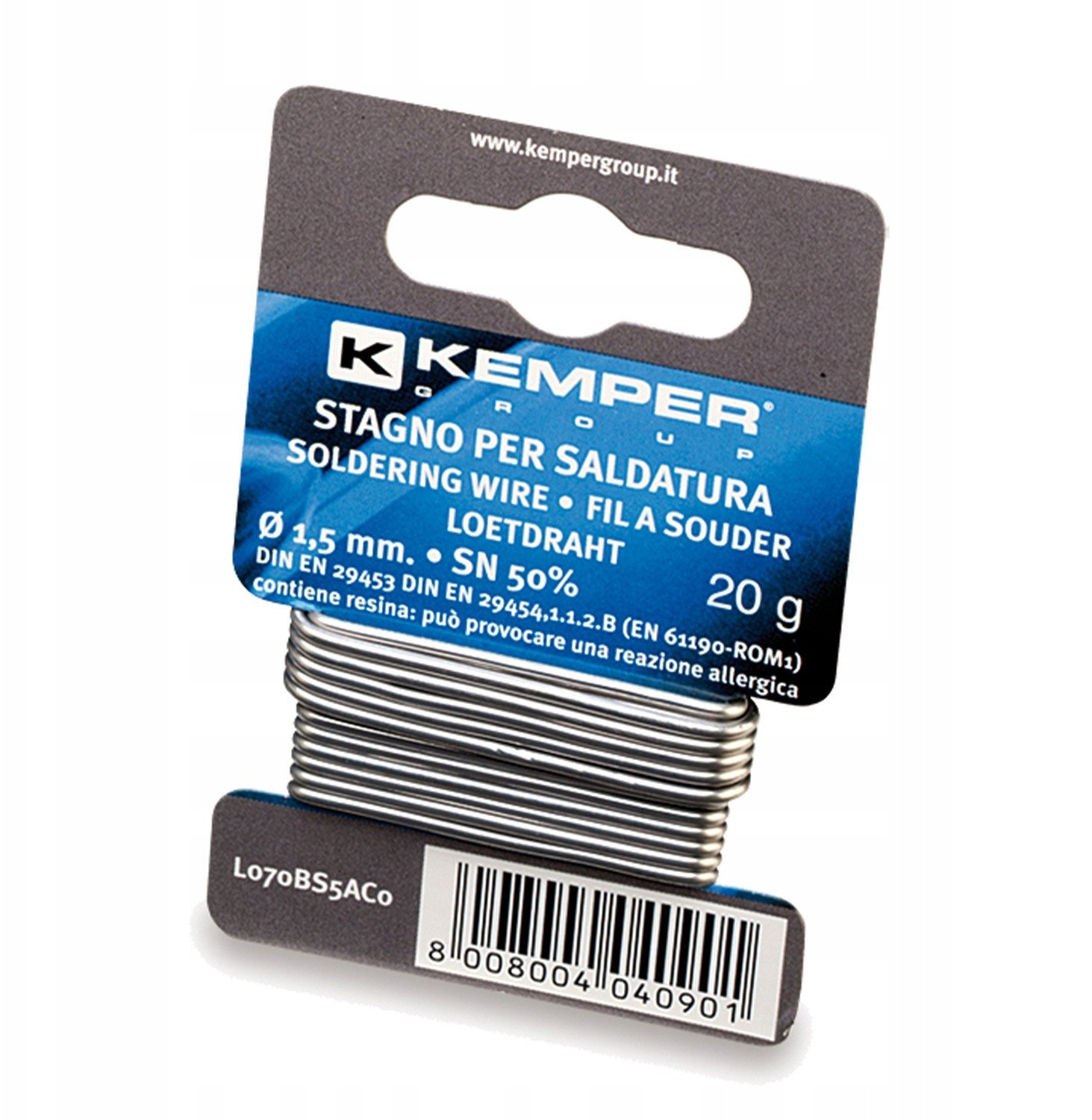 SOLDER KEMPER 1.5 MM 20 G SN50%