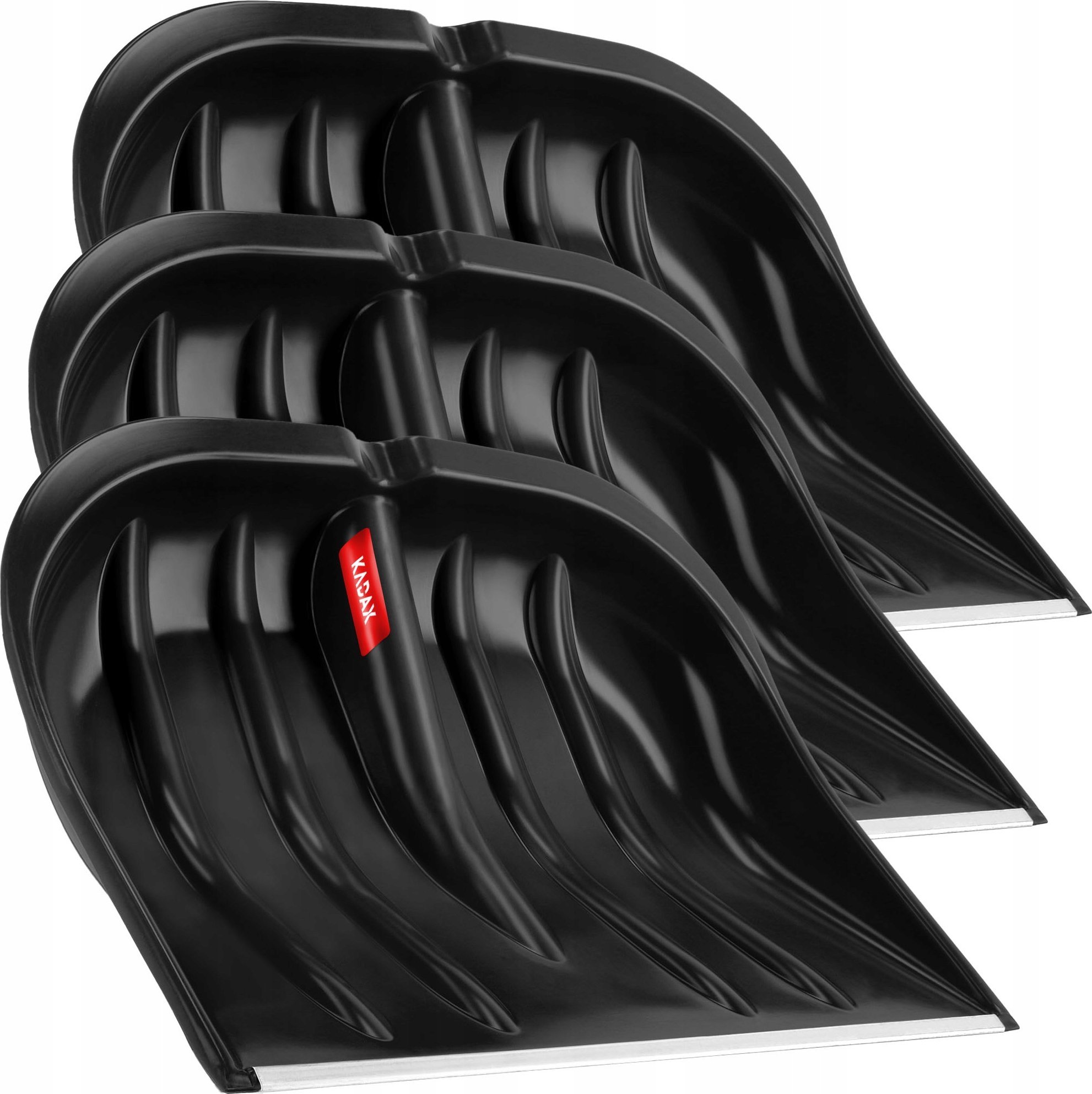 Kadax KADAX 3x Łopata Zgarniacz szufla Do Śniegu Odśnieżania Bez Trzonka +Uchwyty