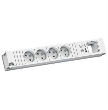 BACHMANN CONI 4xUTE 1xUSB A/C 22W 1xCM 0.2m GST18 RAL9010