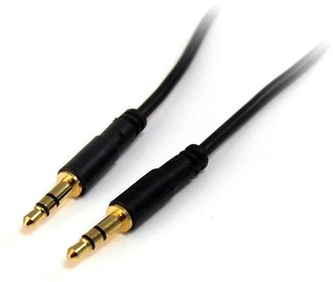 StarTech.com MU10MMS 3,5 mm Aux-Kabel (3m, schlank, St/St, Audiokabel, Kopfhorerkabel , 3,5mm Klinkenkabel) - Audiokabel - mini-phone stereo 3.5 mm ma