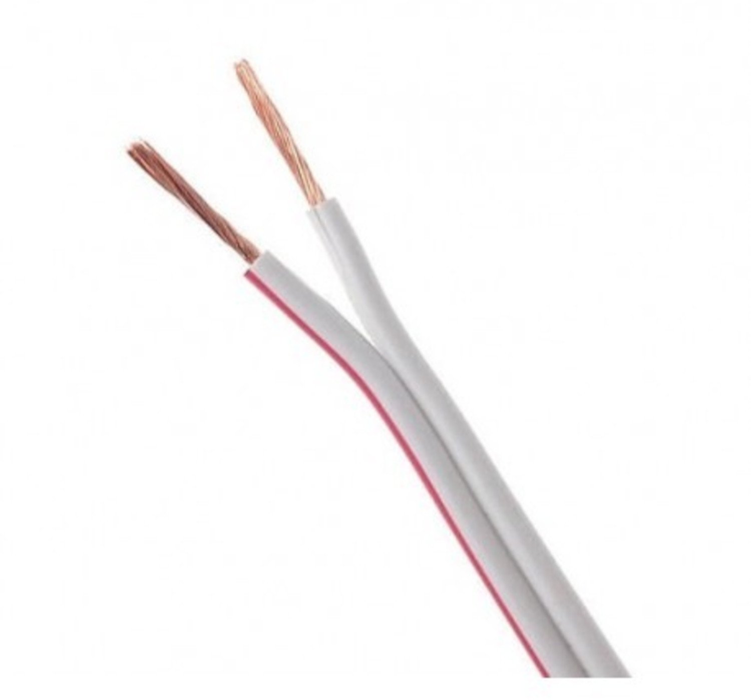 Kabel głośnikowy 2x0,22mm 1m TLYp biały z paskiem