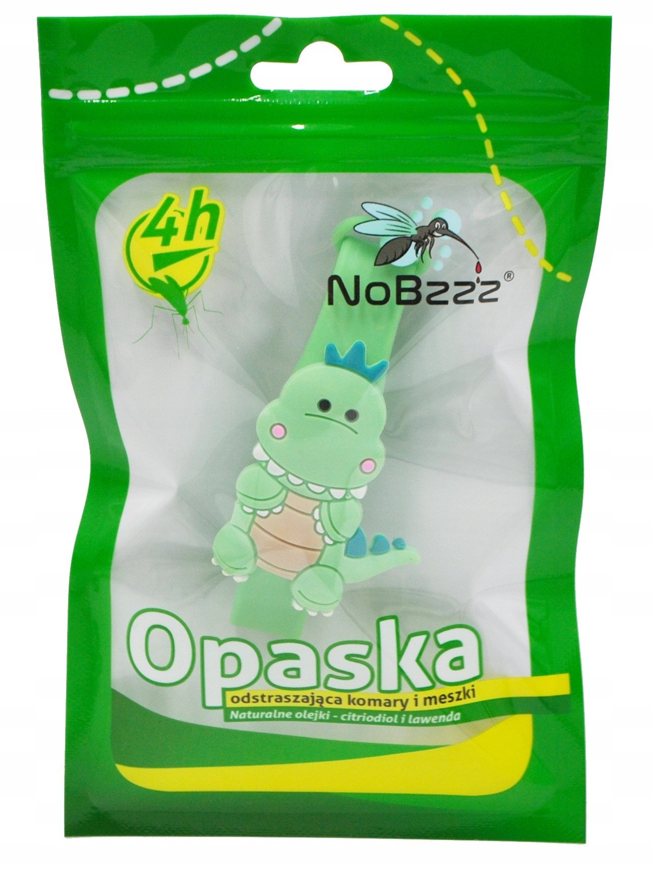 ...NoBzzz OPASKA NA KOMARY i MESZKI DLA DZIECI Dino3