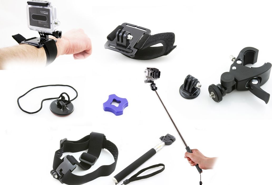 Xrec Zestaw Akcesoria montażowe do GoPro HERO 4 3+ 3 2