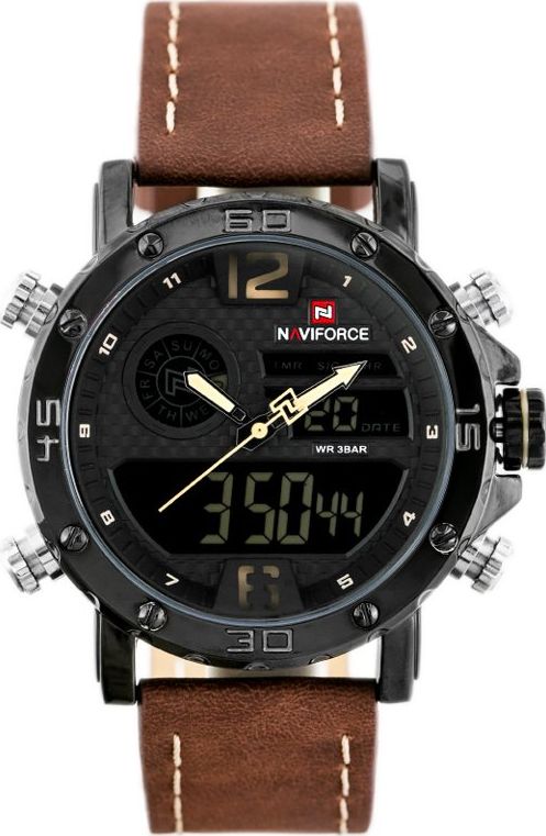 Zegarek Naviforce ZEGAREK MĘSKI NAVIFORCE - NF9134 (zn075d) - brown/beige + box uniwersalny