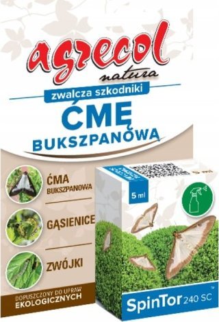 Agrecol Środek zwalczający ćmę bukszpanową 5ml oprysk na stonke