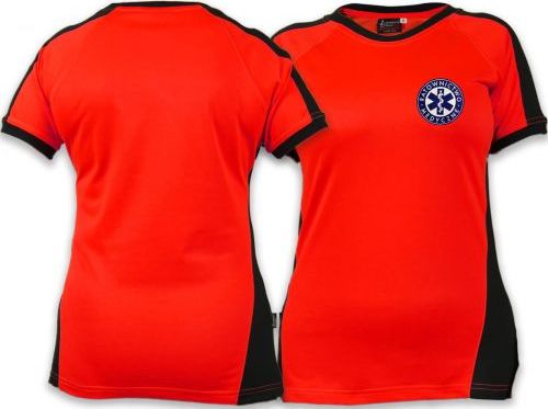 North Wind + medical Koszulka FLUO damska RATOWNICTWO MEDYCZNE niebieskie logo