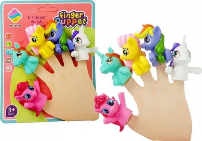 Lean Sport Nakładki na palce Kucyki Pacynki Jednorożec 5 el