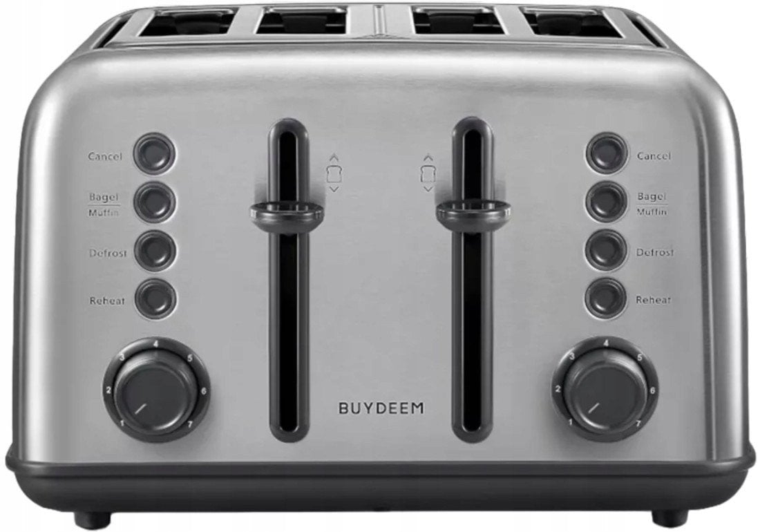 BUYDEEM Toster na 4 kromki, model DT640E, kolor Stainless Stell, EU