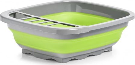 Zeller Ociekacz, składany, plastikowy, antracytowy / zielony