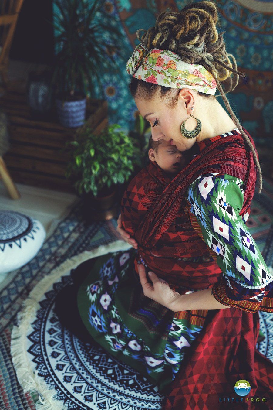 Little Frog Chusta żakardowa Little Frog - Ruby Illusion 4,6 m