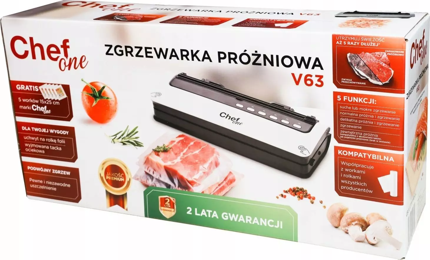 ChefOne zgrzewarka próżniowa V63