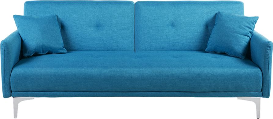 Beliani Sofa rozkładana morska LUCAN