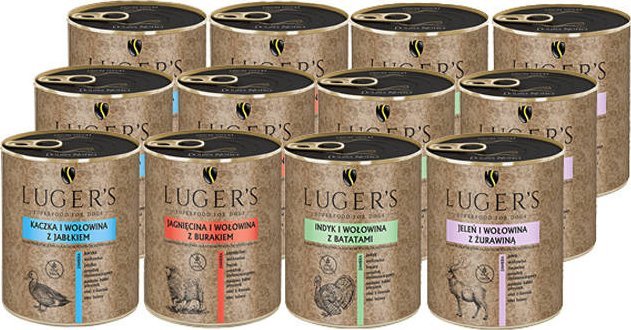 Karma mokra dla psa Lugers Mix III 12 x 800 g