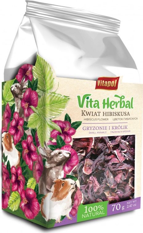 Vitapol Vita Herbal dla gryzoni i królika, kwiat hibiskusa, 70g